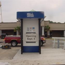 Small Footprint Drive-up ATM Kiosk With Canopy