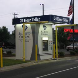 Remote, High Visibility Drive-up/Walk-up ATM Kiosk With Canopy