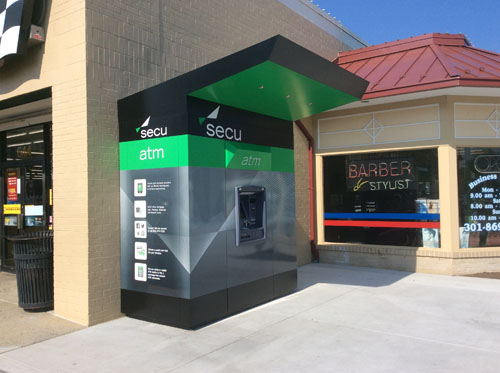 Drive-up ATM Kiosk With Canopy